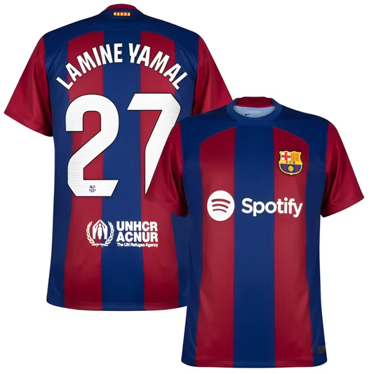 Kids and Adults Football Shirt - Lamine Yamal, FC Barcelona