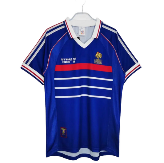 1998 France Home Shirt - Retro Player Edition (Short Sleeve)