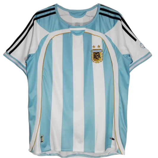 2006 Argentina Home Shirt - Throwback Retro Player Edition