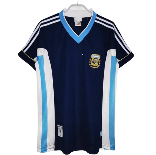 1998 Argentina Away Shirt - Throwback Retro Player Edition