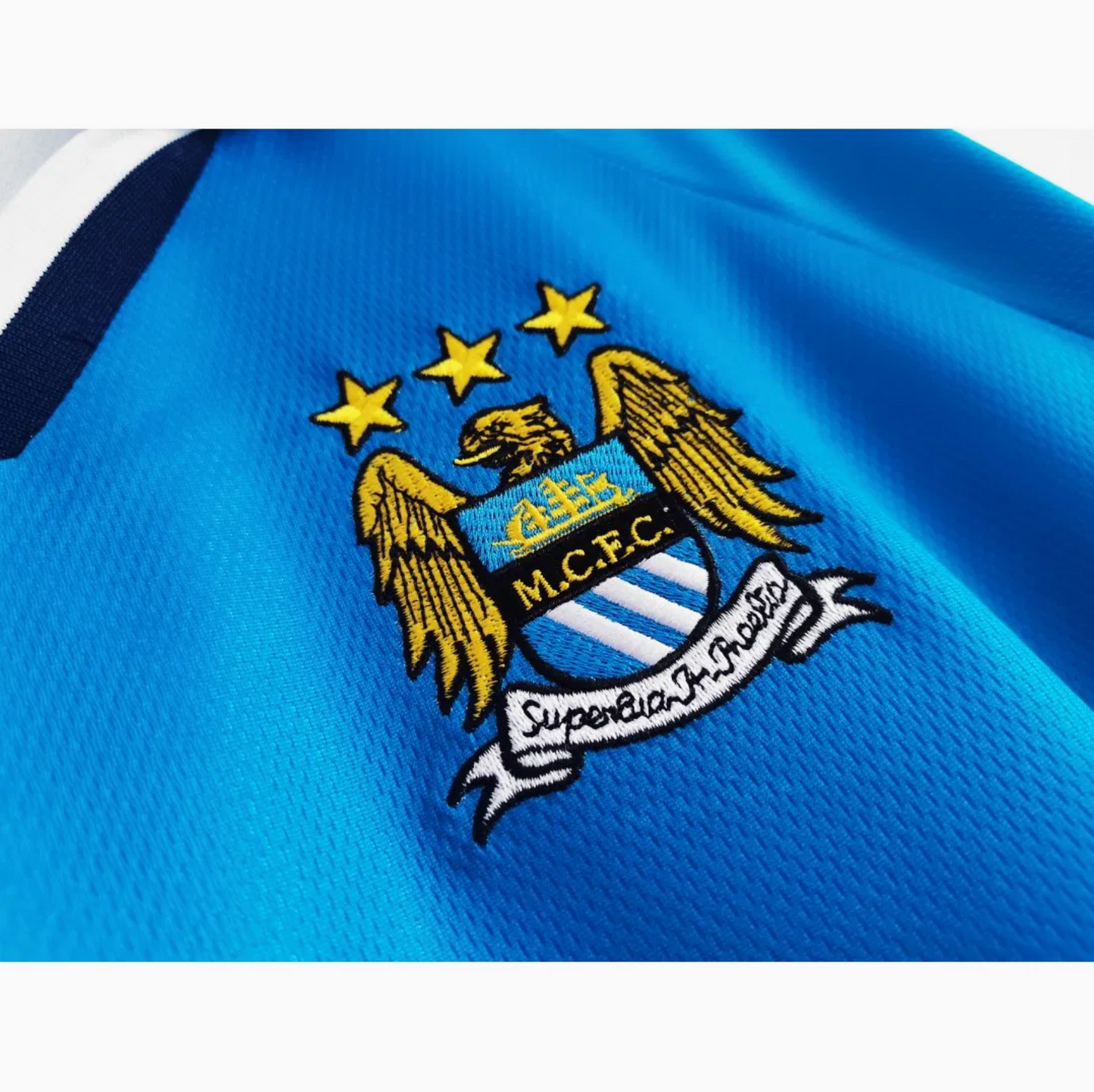 Manchester City Home Shirt from 1977-1998 Season - Retro Player Version