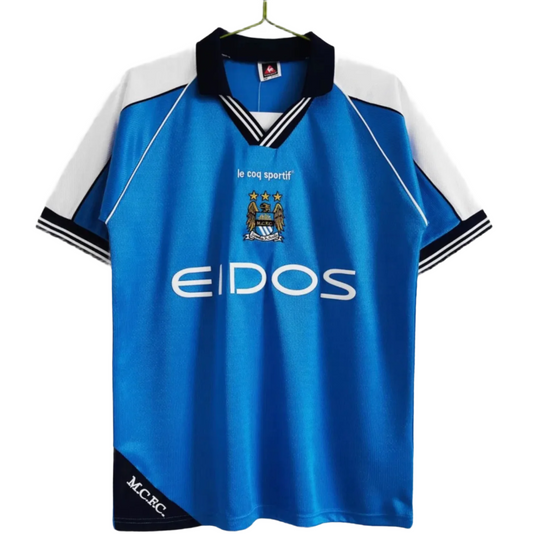 1999-2001 Manchester City Home Shirt - Retro Player Version