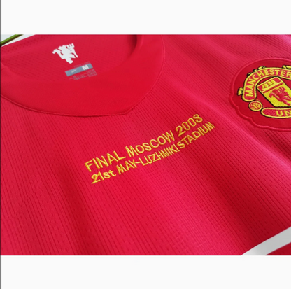 2007-2008 Manchester Home Shirt - Retro Player Version