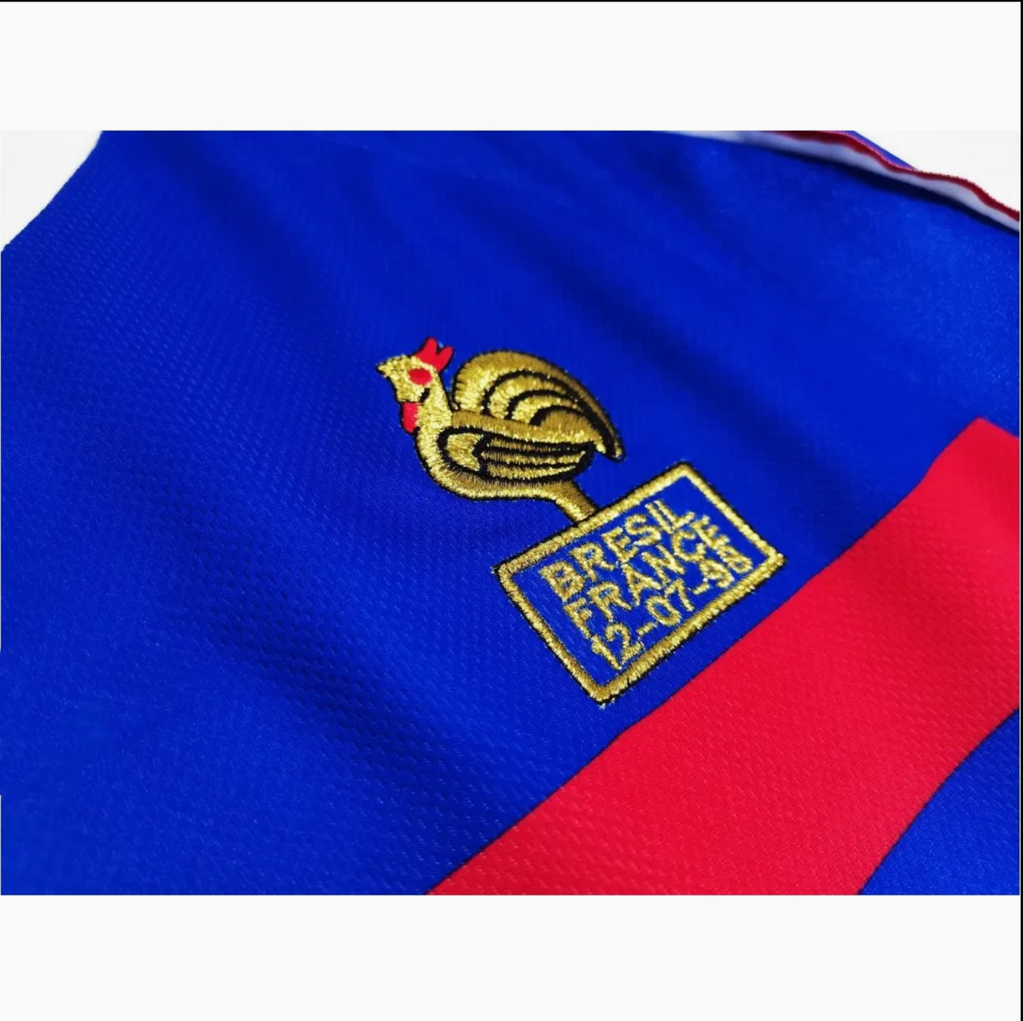 1998 France Home Shirt - Retro Long Sleeve Version