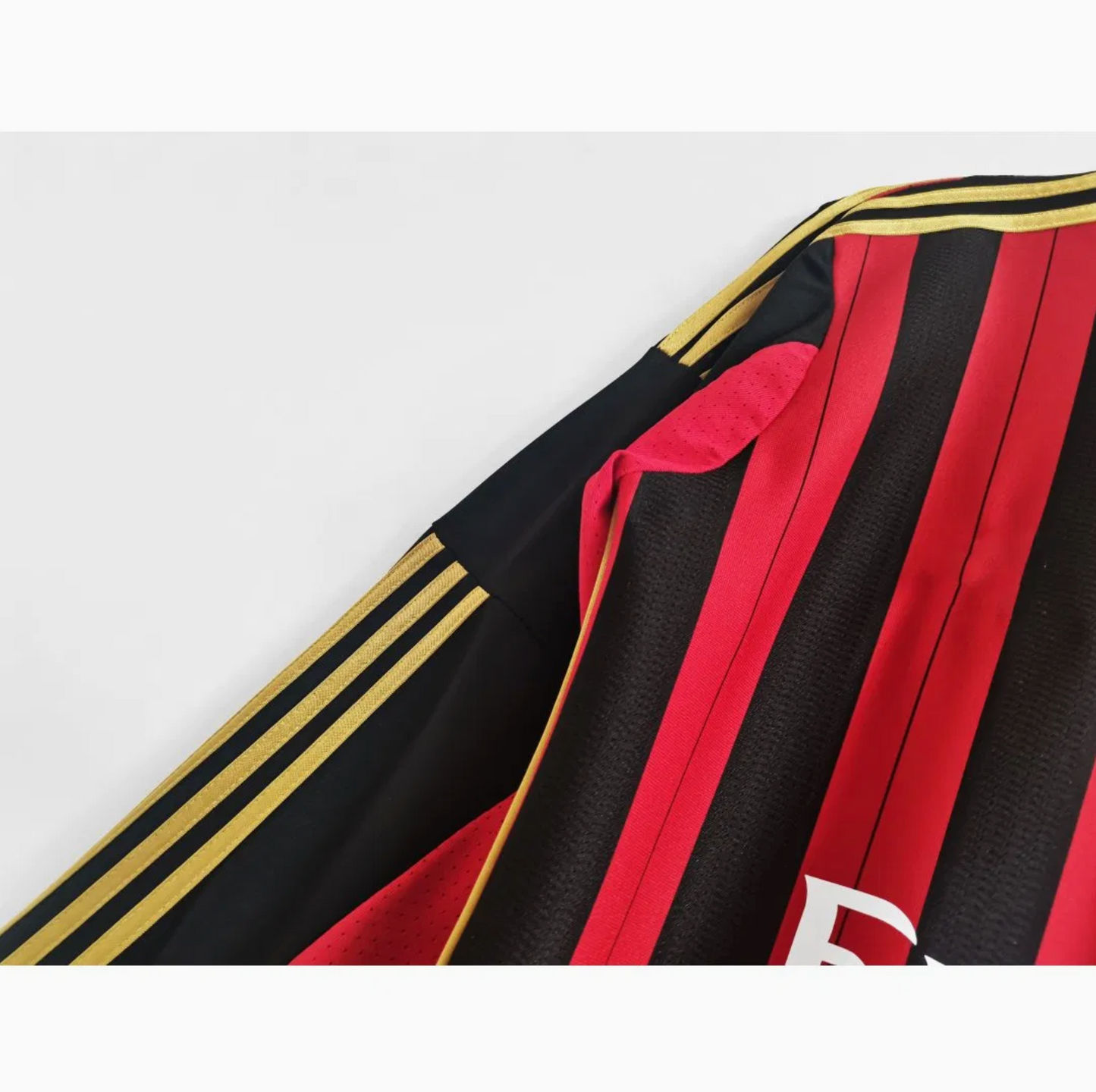 2013-2014 AC Milan Home Shirt - Retro Long Sleeve Version