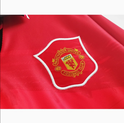 1994-1996 Manchester United Home Shirt - Retro Version Long Sleeve