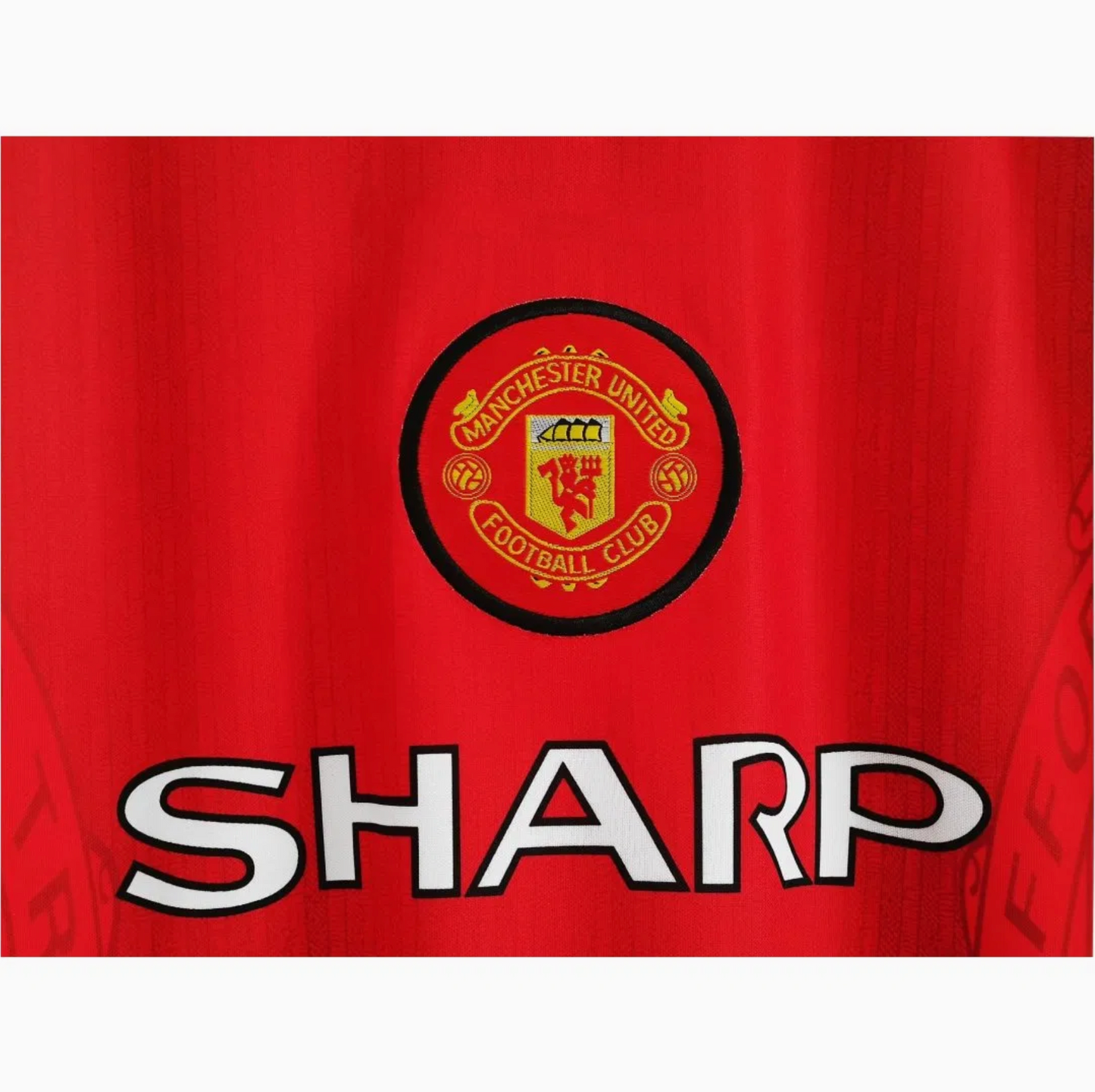 1996-1997 Manchester United Home Shirt - Retro Version Long Sleeve