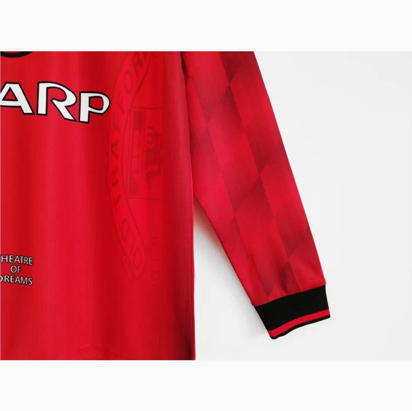 1996-1997 Manchester United Home Shirt - Retro Version Long Sleeve