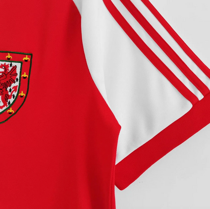 Wales Red Retro Football Jersey - 1982 Edition