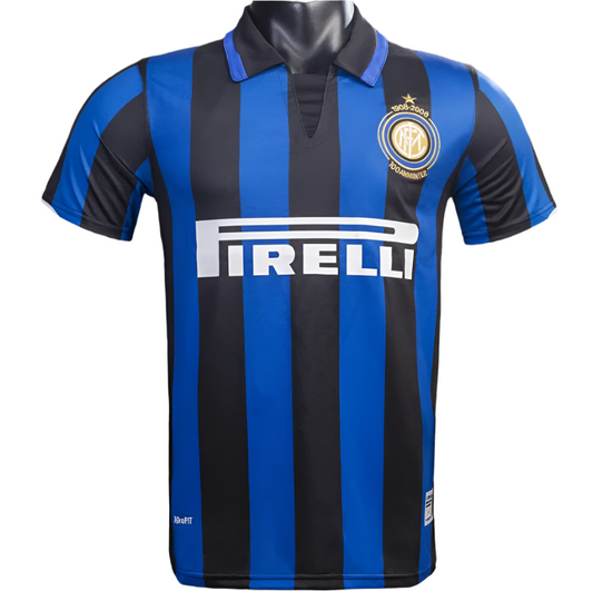 Inter Milan with Collar Home 2007-2008 Retro