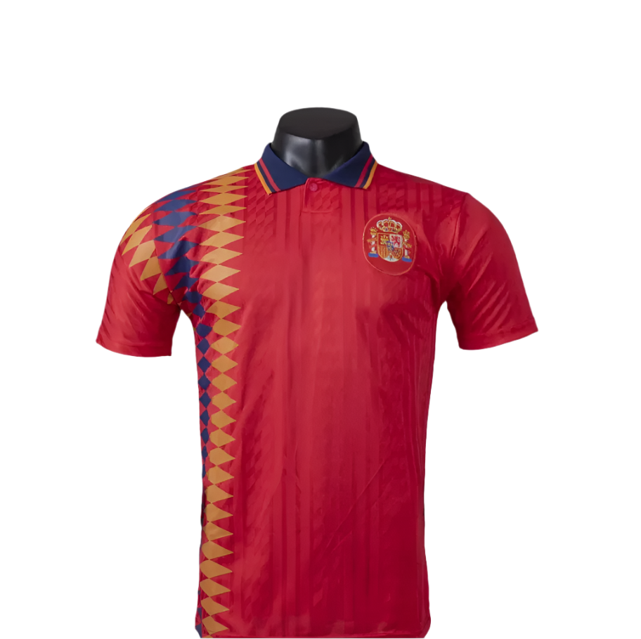 Spain 1994 Home Retro Football Jersey