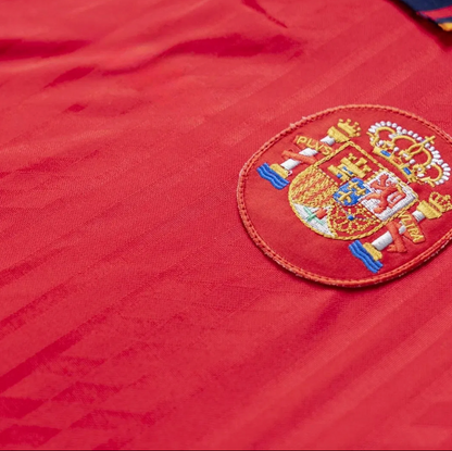 Spain 1994 Home Retro Football Jersey