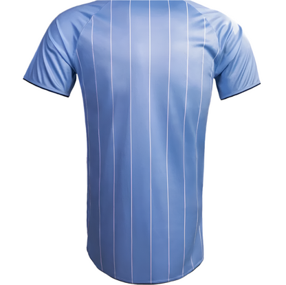 Manchester City Striped Blue Home 2007-2008 Retro Football Jersey