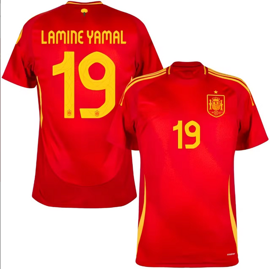 Child/Adult Soccer Jersey, Lamine Yamal, Spain, Jersey