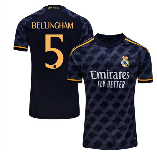 Kids/Adult Soccer Jersey, Bellingham, Real Madrid (Away), Jersey 23-24