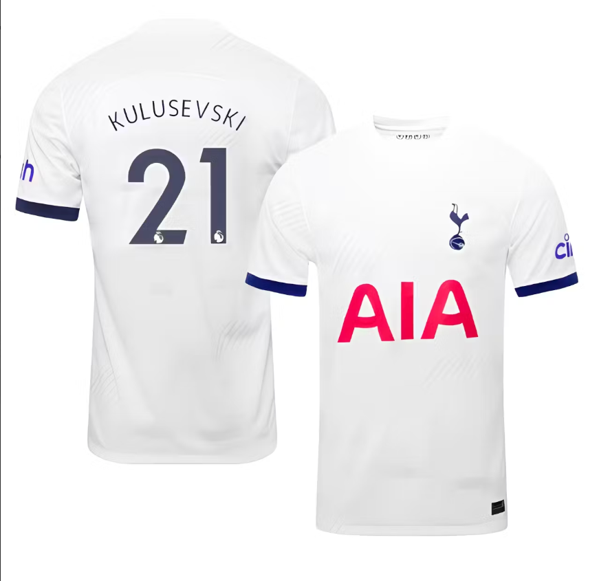 Child/Adult Soccer Jersey, Dejan Kulusevski, Tottenham, Jersey