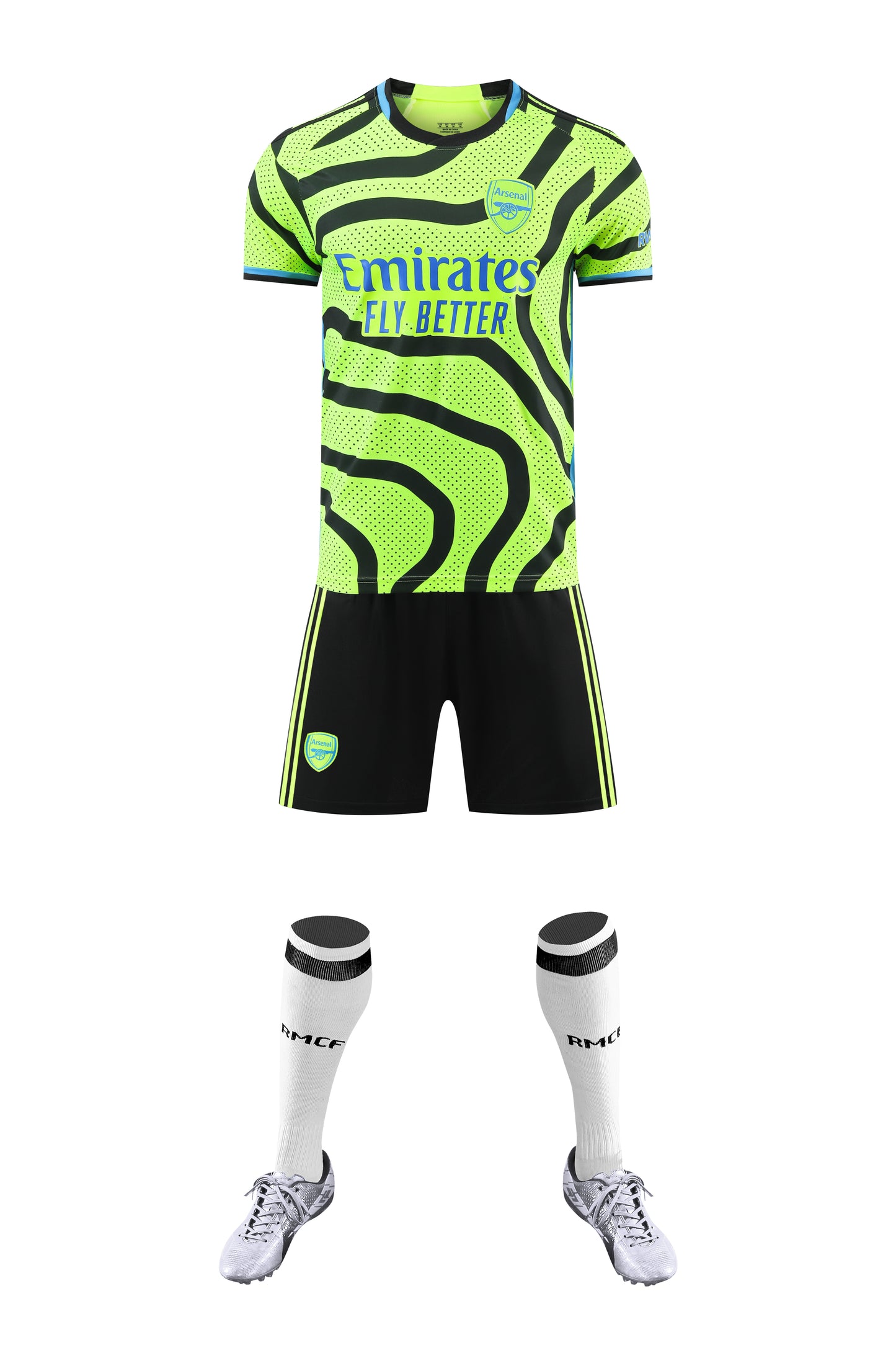 Kids/Adults Arsenal Away Shirt - Neon Flash Edition