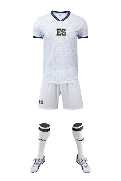 Child/Adult El Salvador Away Shirt - White Unity Edition