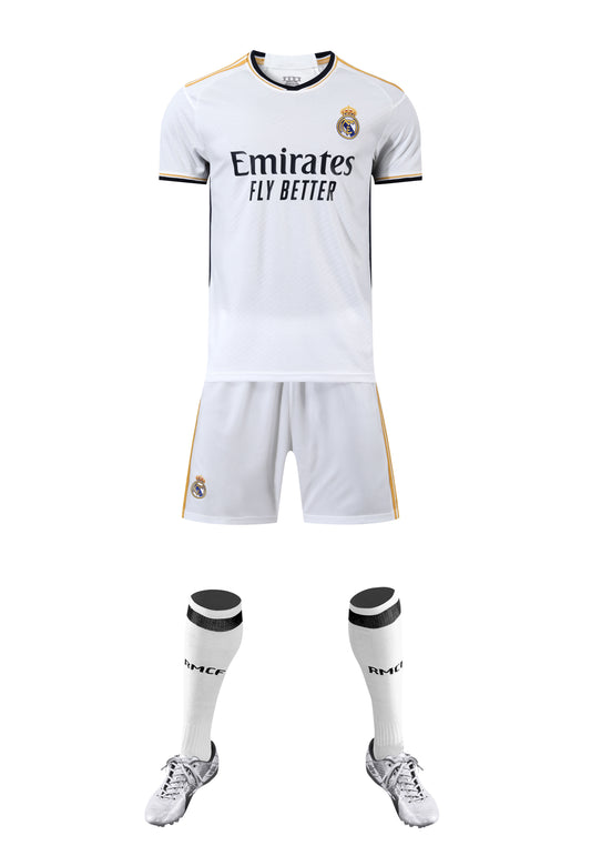 Child/Adult Real Madrid Soccer Shirt - White Home Edition