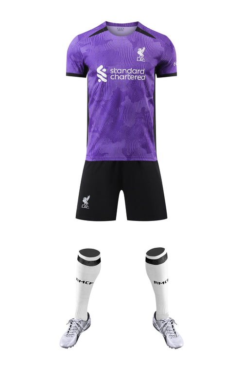 Child/Adult Liverpool Away Shirt - Purple Wave Edition